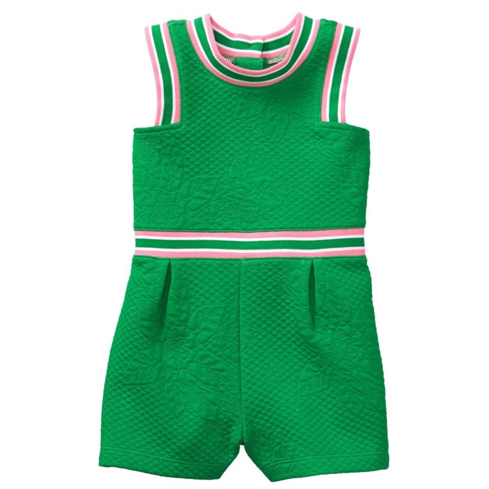 Janie & Jack Quilted Jacquard romper